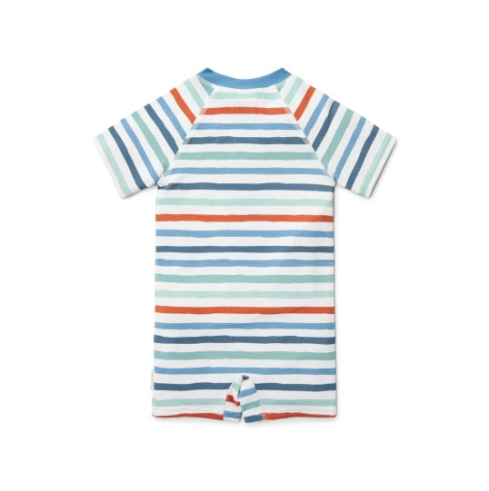 ΜΑΓΙΟ ΟΛΟΣΩΜΟ ΜΕ ΚΟΝΤΟ ΜΑΝΙΚΙ STRIPES MULTI COLOUR